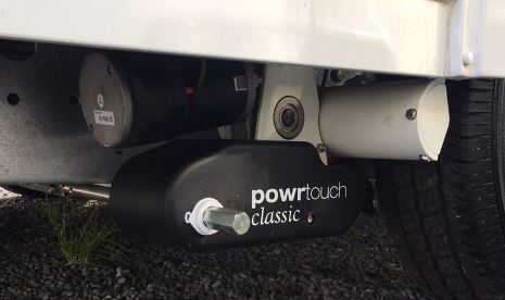 Caravan motor mover tyre pressure
