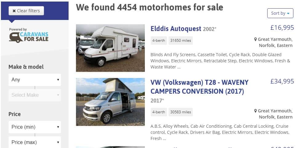 Practical Motorhome For Sale