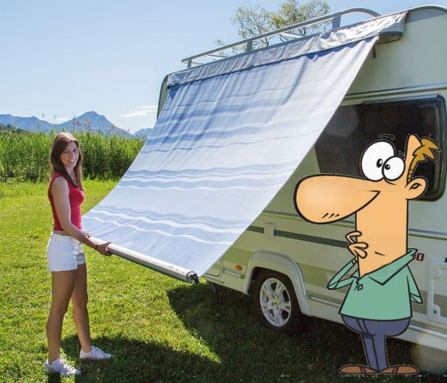 Rollout Caravan Awning Sun Canopy